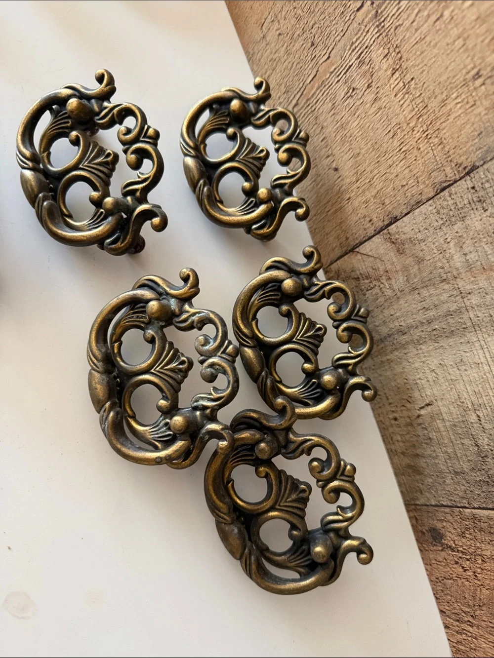 Ornate Chippendale Drawer Pull Drop Handles Dresser Handle (2.5 inch center)